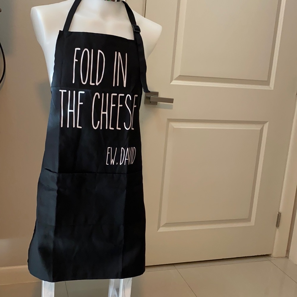 Fold in the cheese apron  Schitts creek